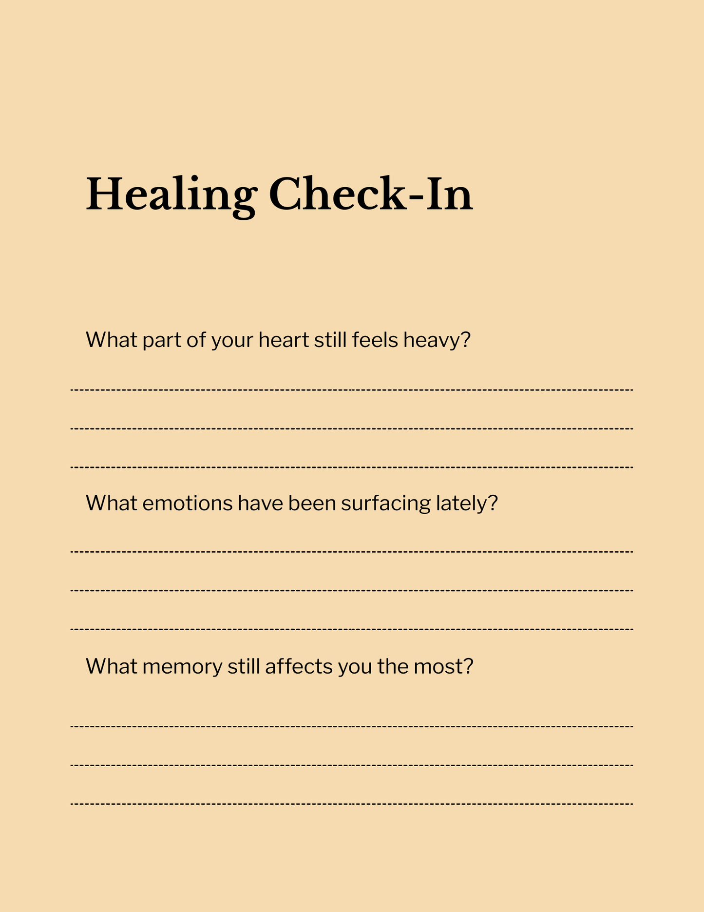 Still Becoming: The First Step — A Healing Reset Guide | $7.00